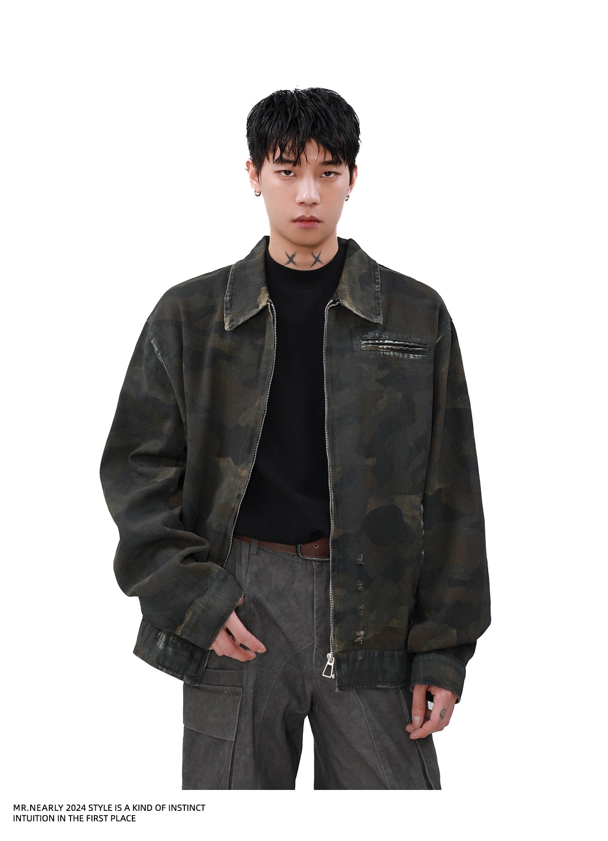 Camouflage Denim Jacket