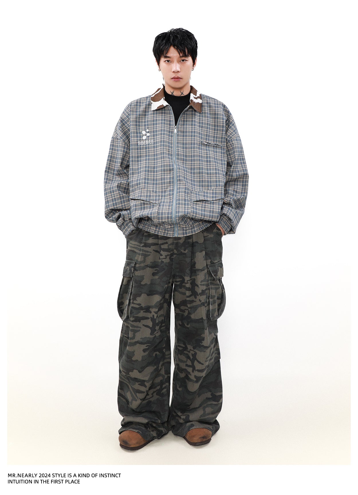Retro Checked Pattern Vintage Jacket