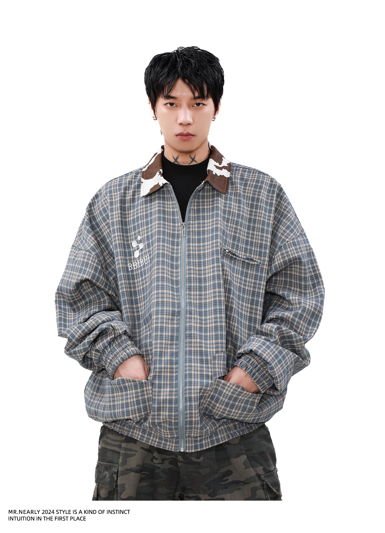 Retro Checked Pattern Vintage Jacket