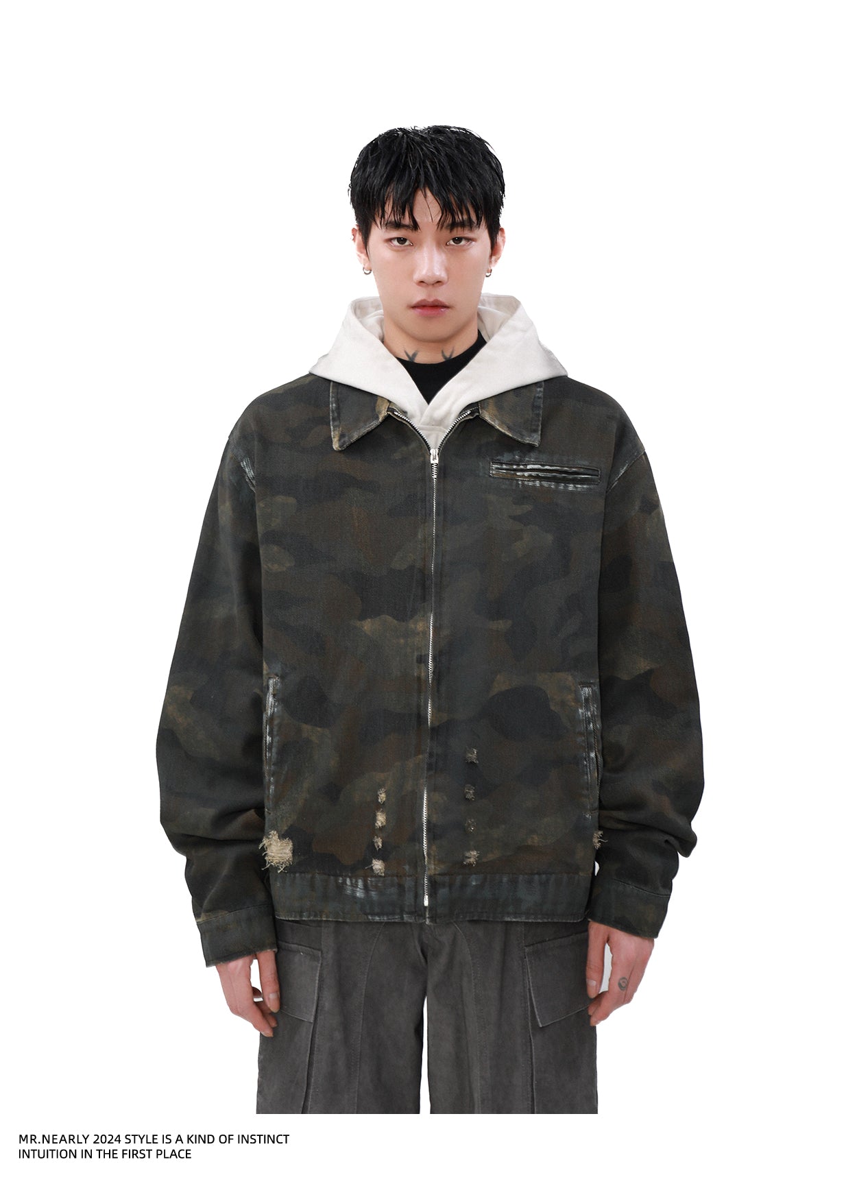 Camouflage Denim Jacket