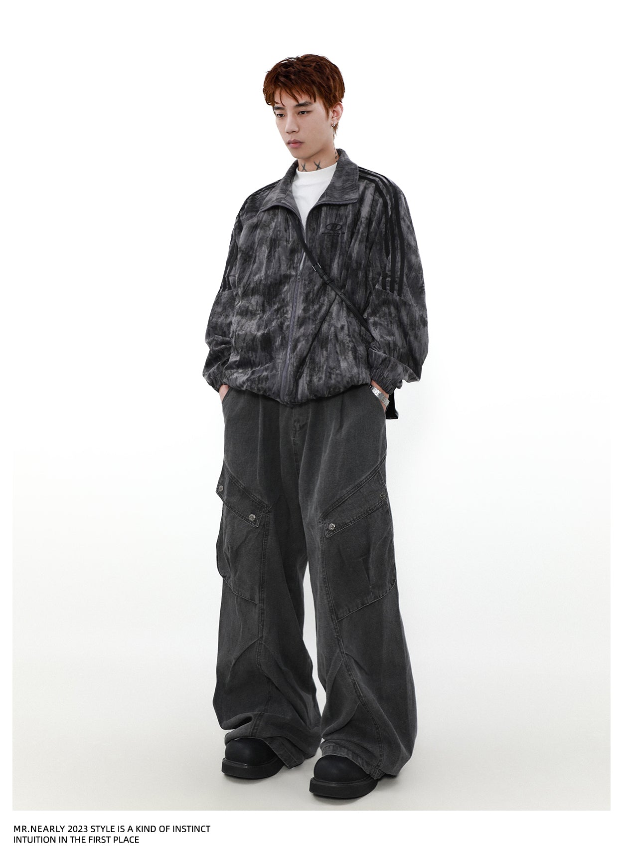 Retro Letter Checked Jacket