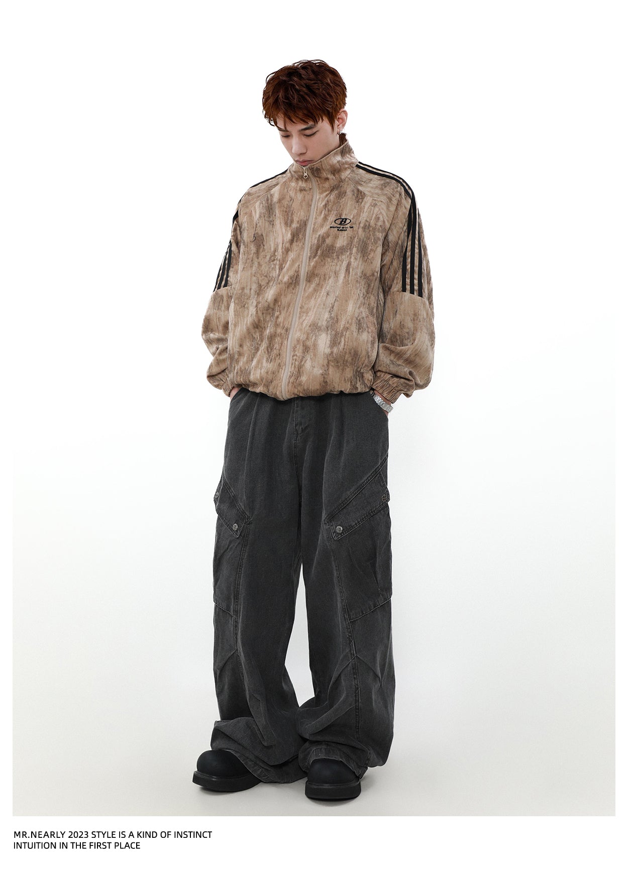 Retro Letter Checked Jacket