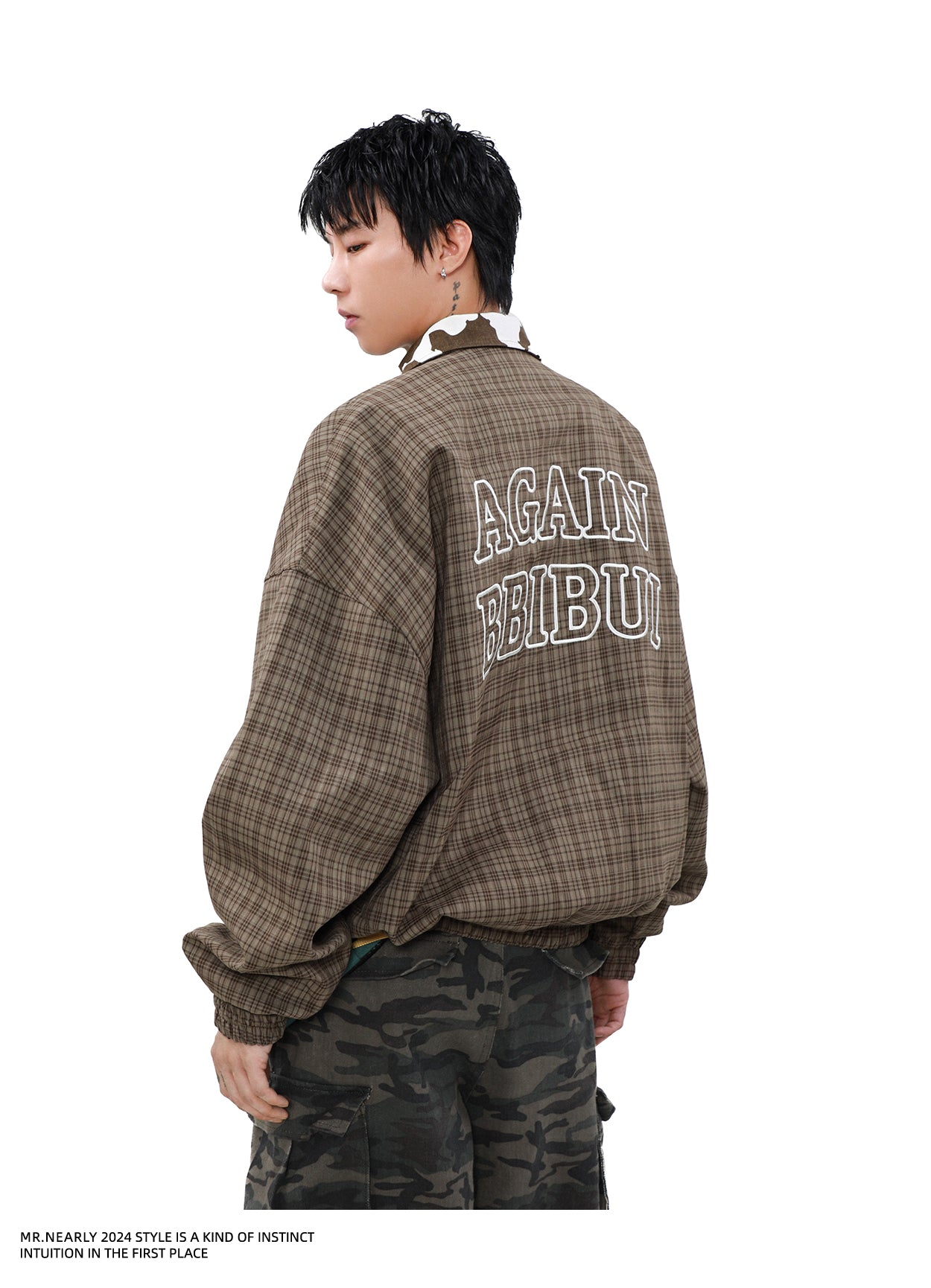 Retro Checked Pattern Vintage Jacket