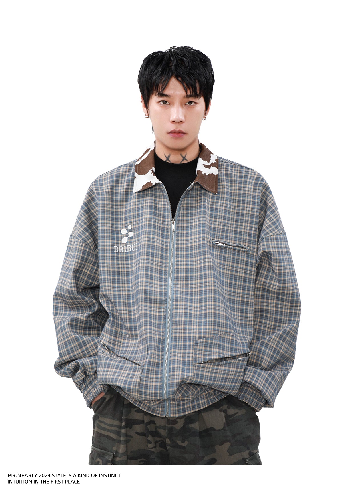 Retro Checked Pattern Vintage Jacket