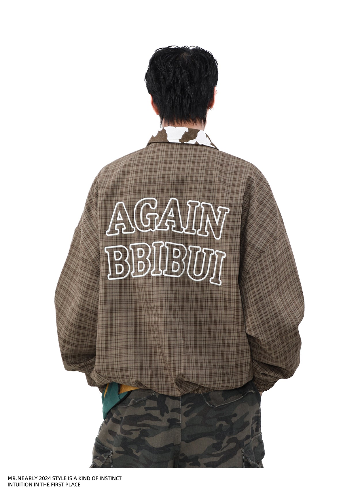 Retro Checked Pattern Vintage Jacket