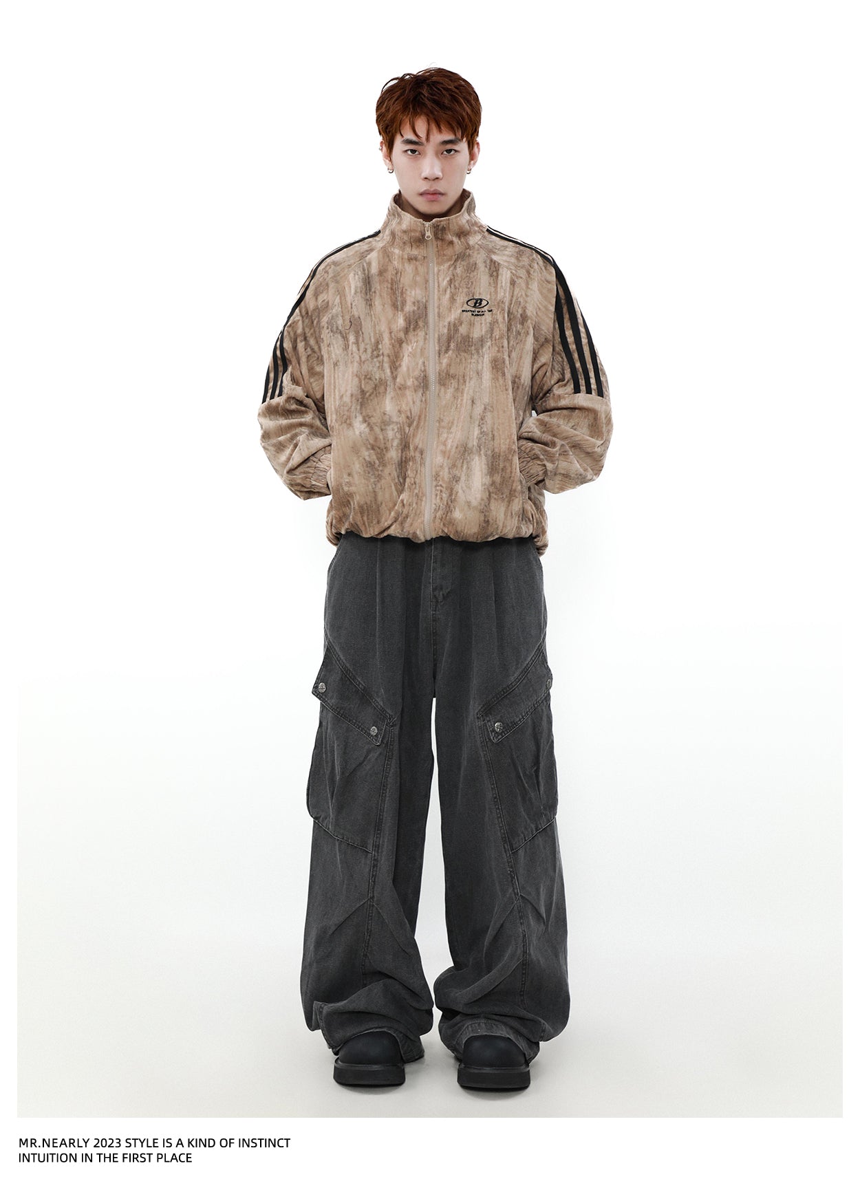Retro Letter Checked Jacket