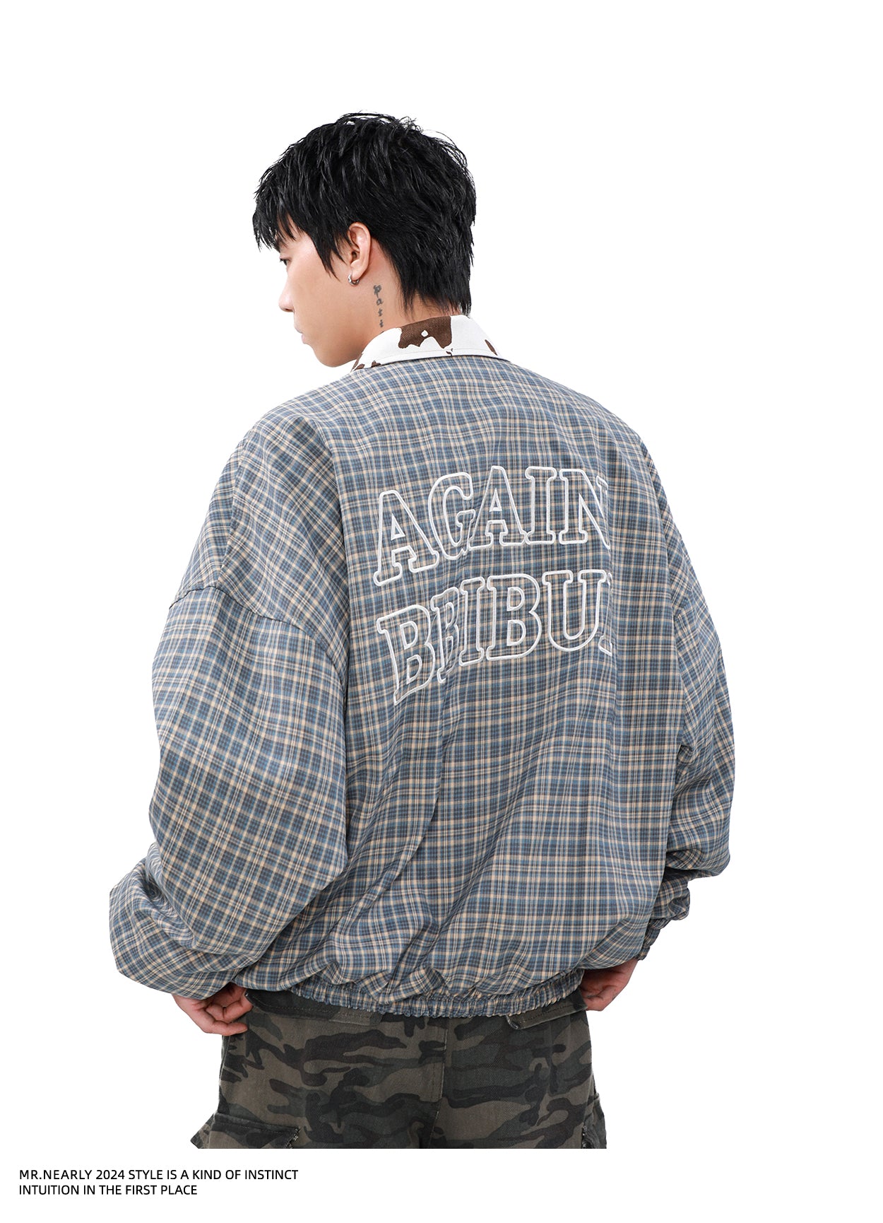 Retro Checked Pattern Vintage Jacket