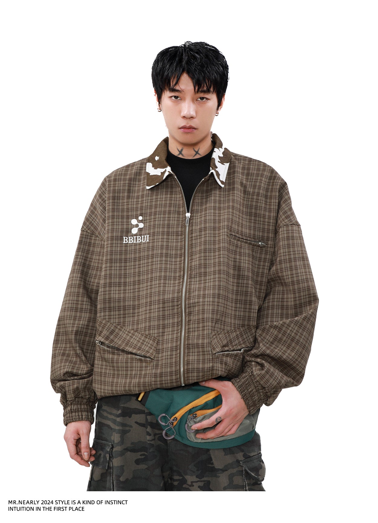Retro Checked Pattern Vintage Jacket