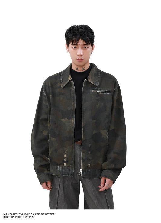 Camouflage Denim Jacket