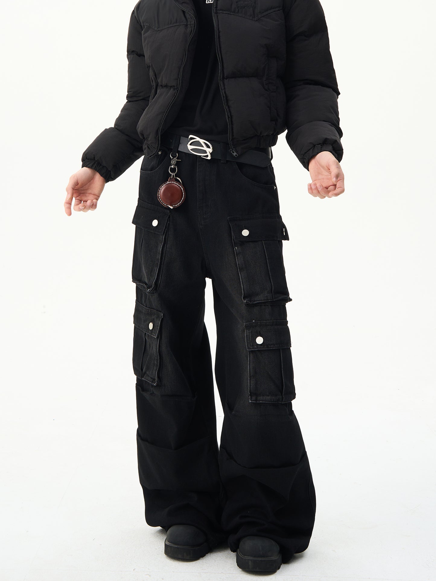 American Retro Multi Pocket Work Jeans