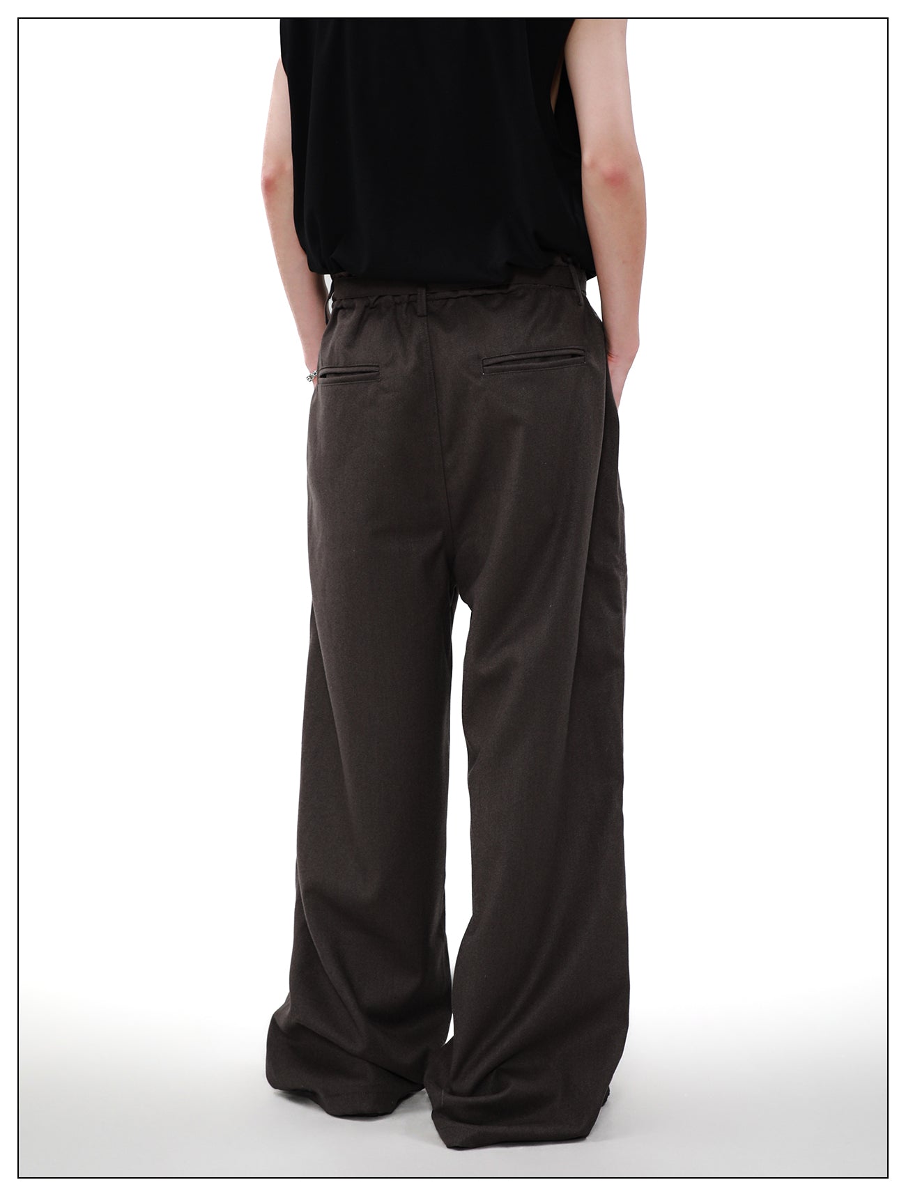 Retro wide-leg casual pants