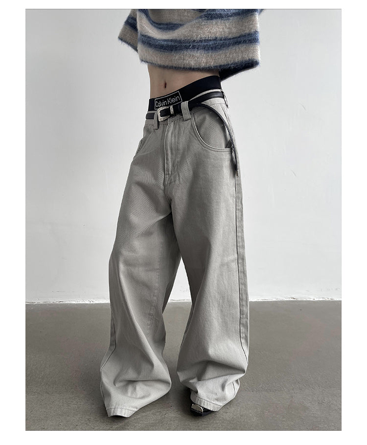 Flare Length Stacked High End Pants