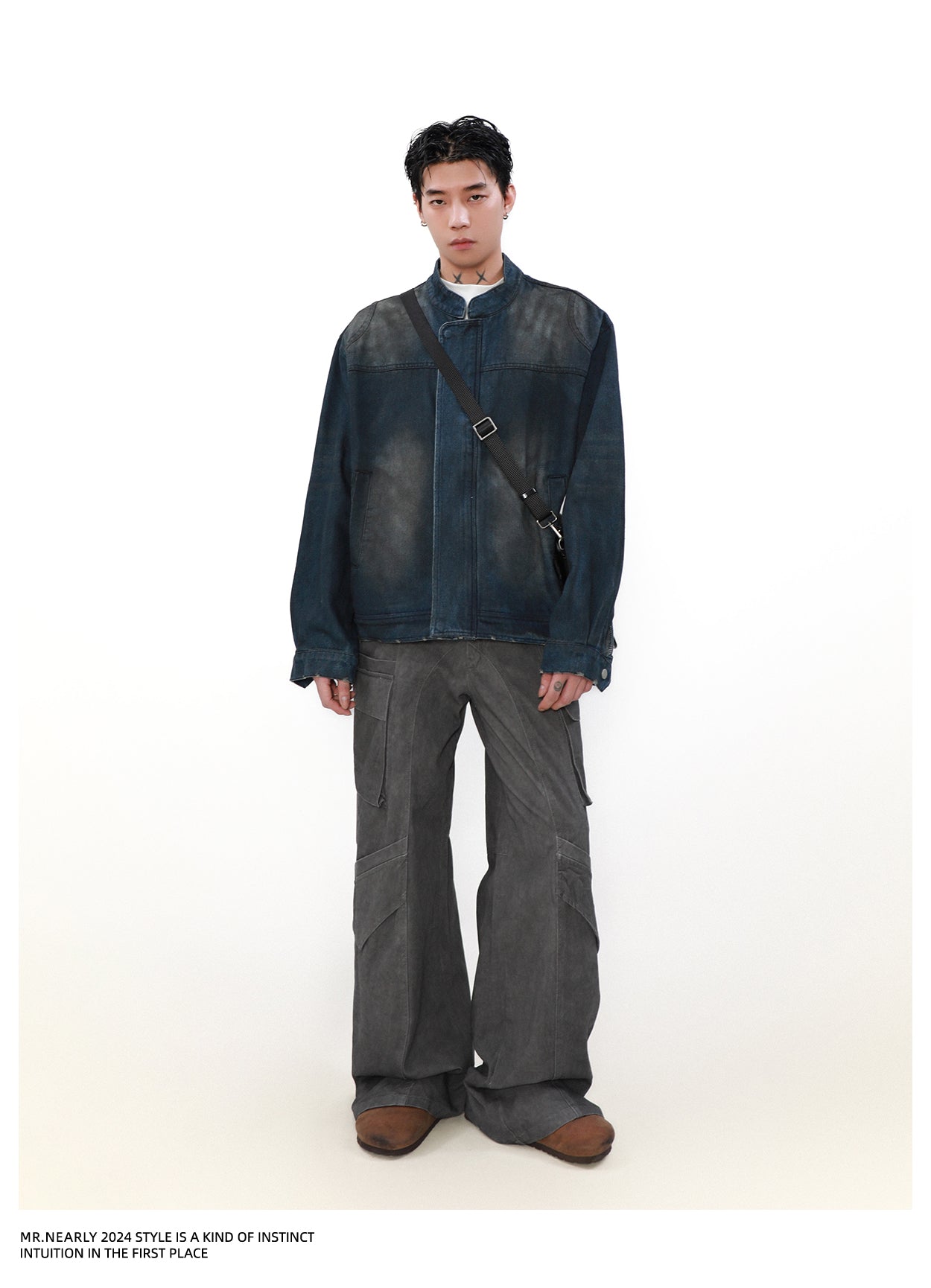 Tie-dye Washed Denim Jacket