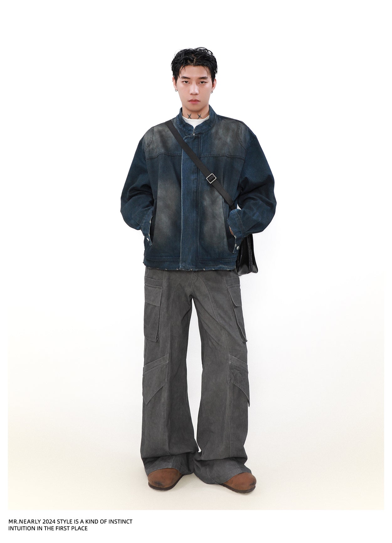 Tie-dye Washed Denim Jacket