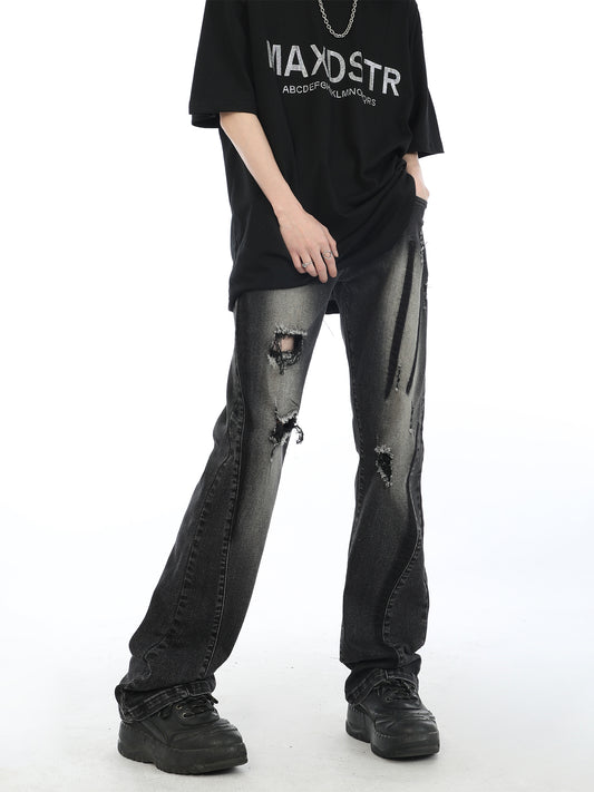Gradient Ripped Jeans