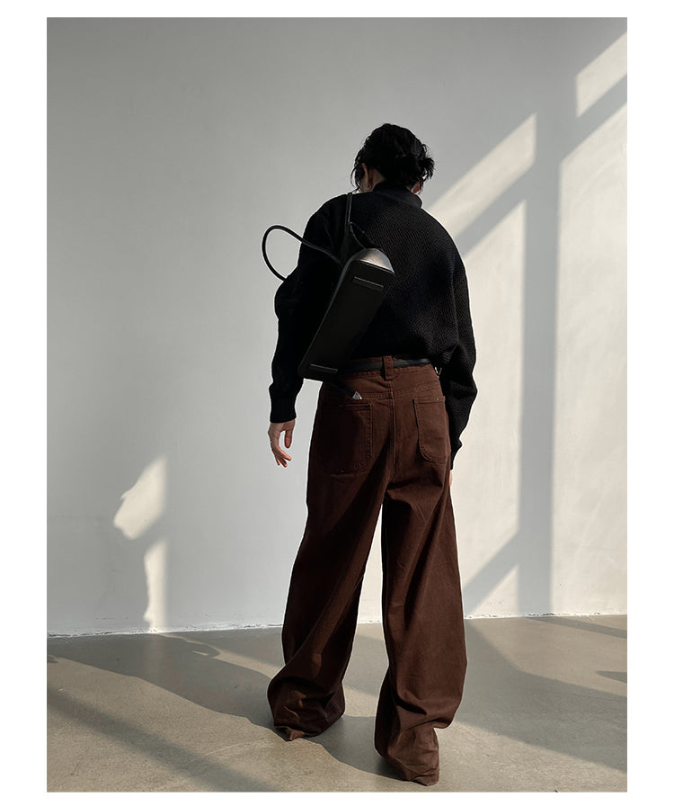 Flare Length Stacked High End Pants