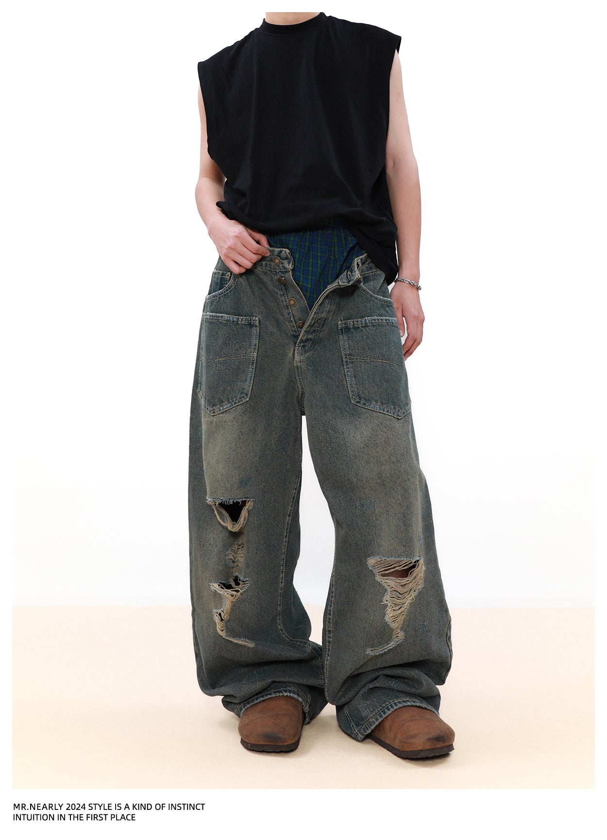 High Street Ripped Jeans